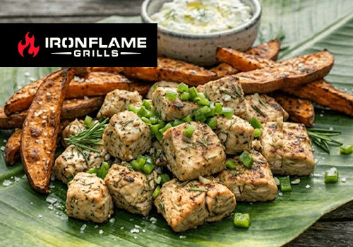 Rosemary Garlic Chicken Leaf Plate