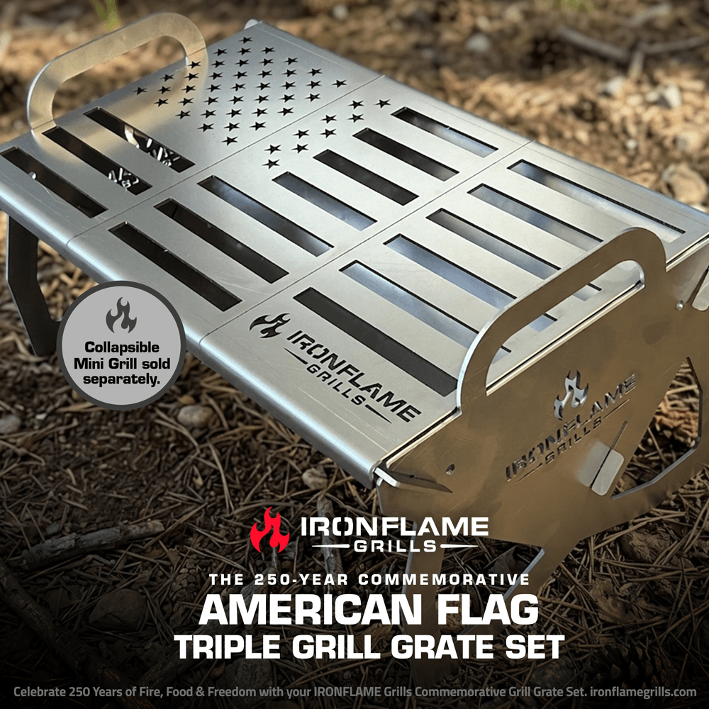 IRONFLAME Grills Grates American Flag