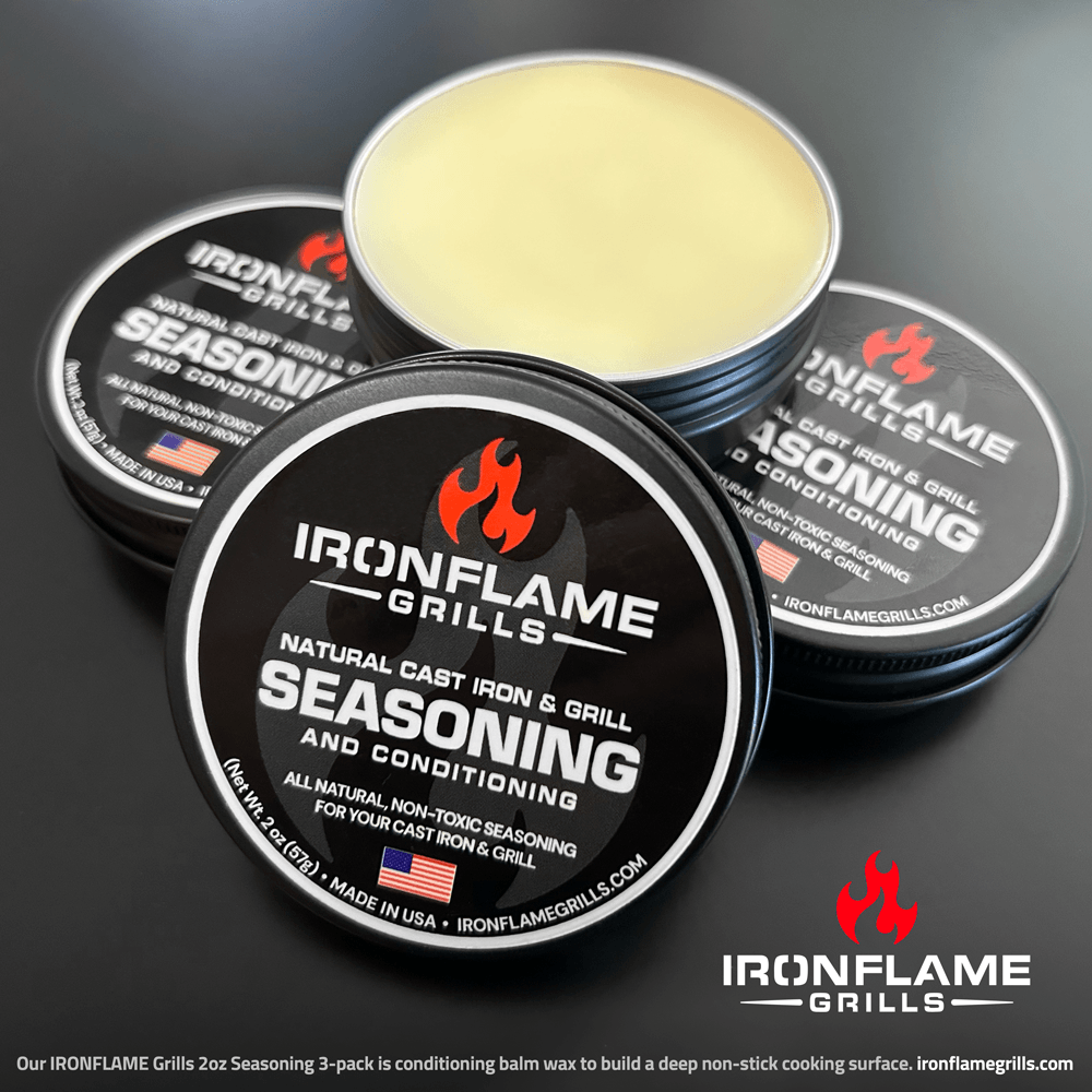 IRONFLAME Grills Natural Cast Iron & Grill Seasoning