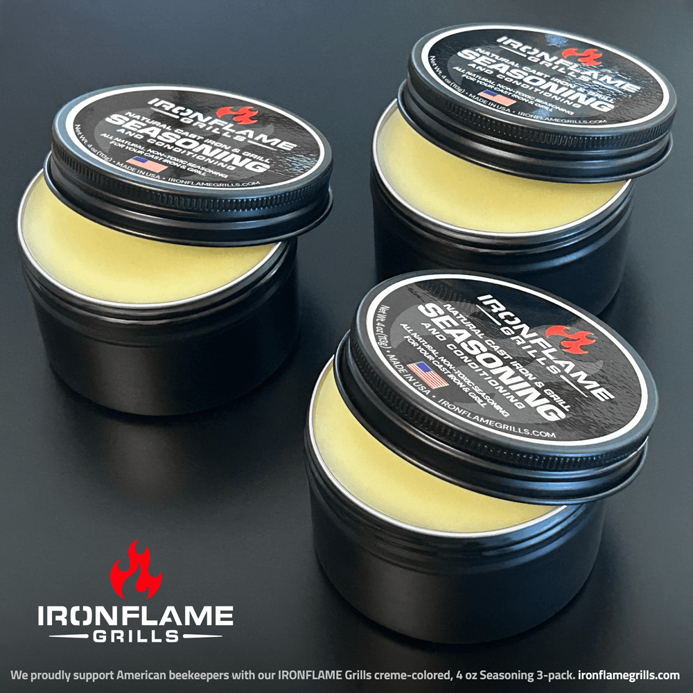 IRONFLAME Grills Natural Cast Iron & Grill Seasoning