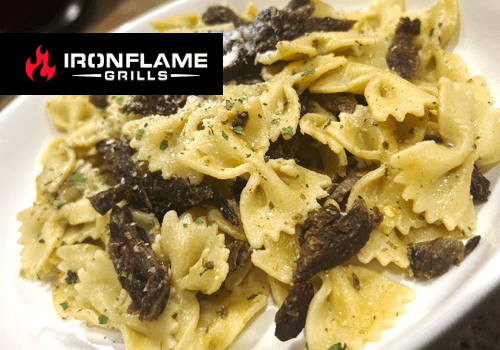 Steak bites Farfalle