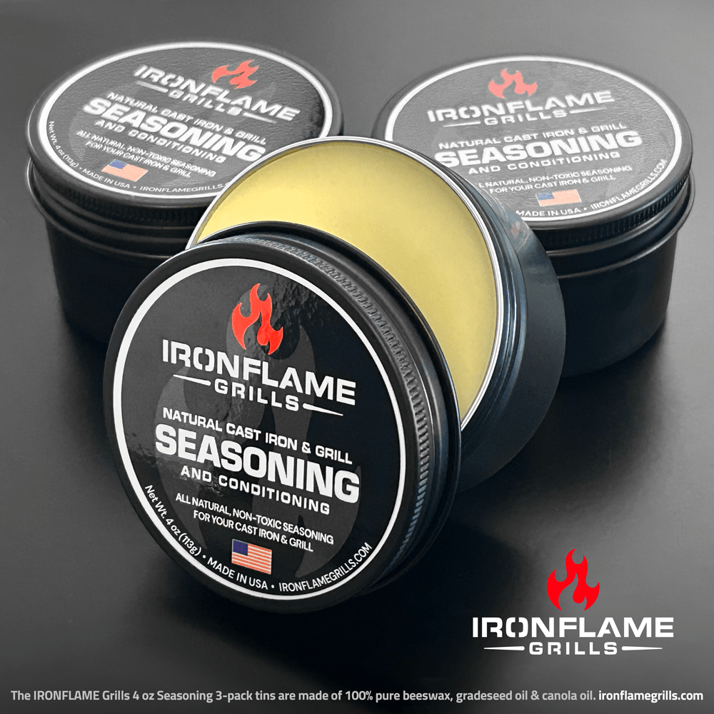 IRONFLAME Grills Natural Cast Iron & Grill Seasoning