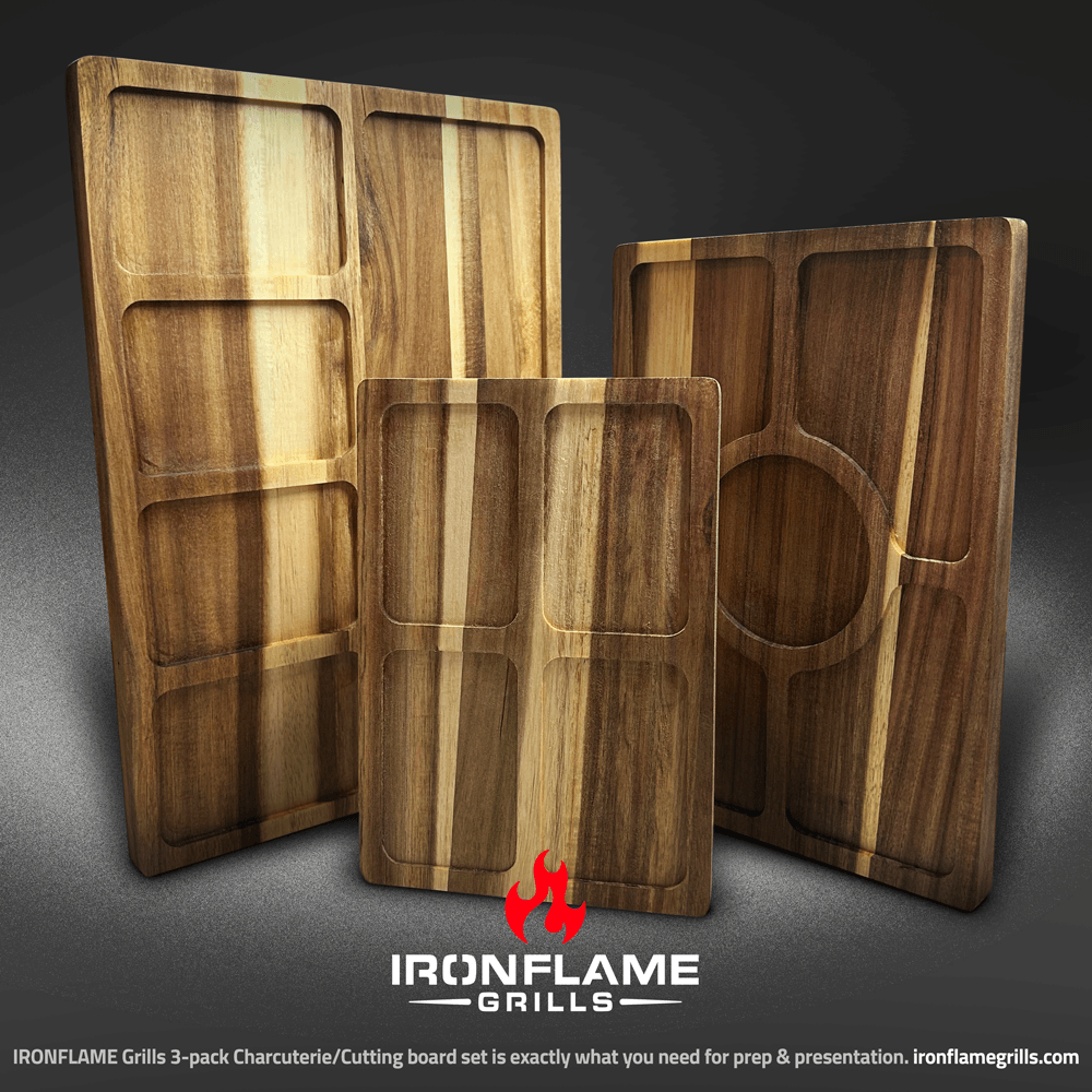 IRONFLAME Grills 3-pack Charcuterie/ Cutting board set